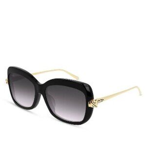 Cartier Exception Rectangular Sunglasses, 57mm